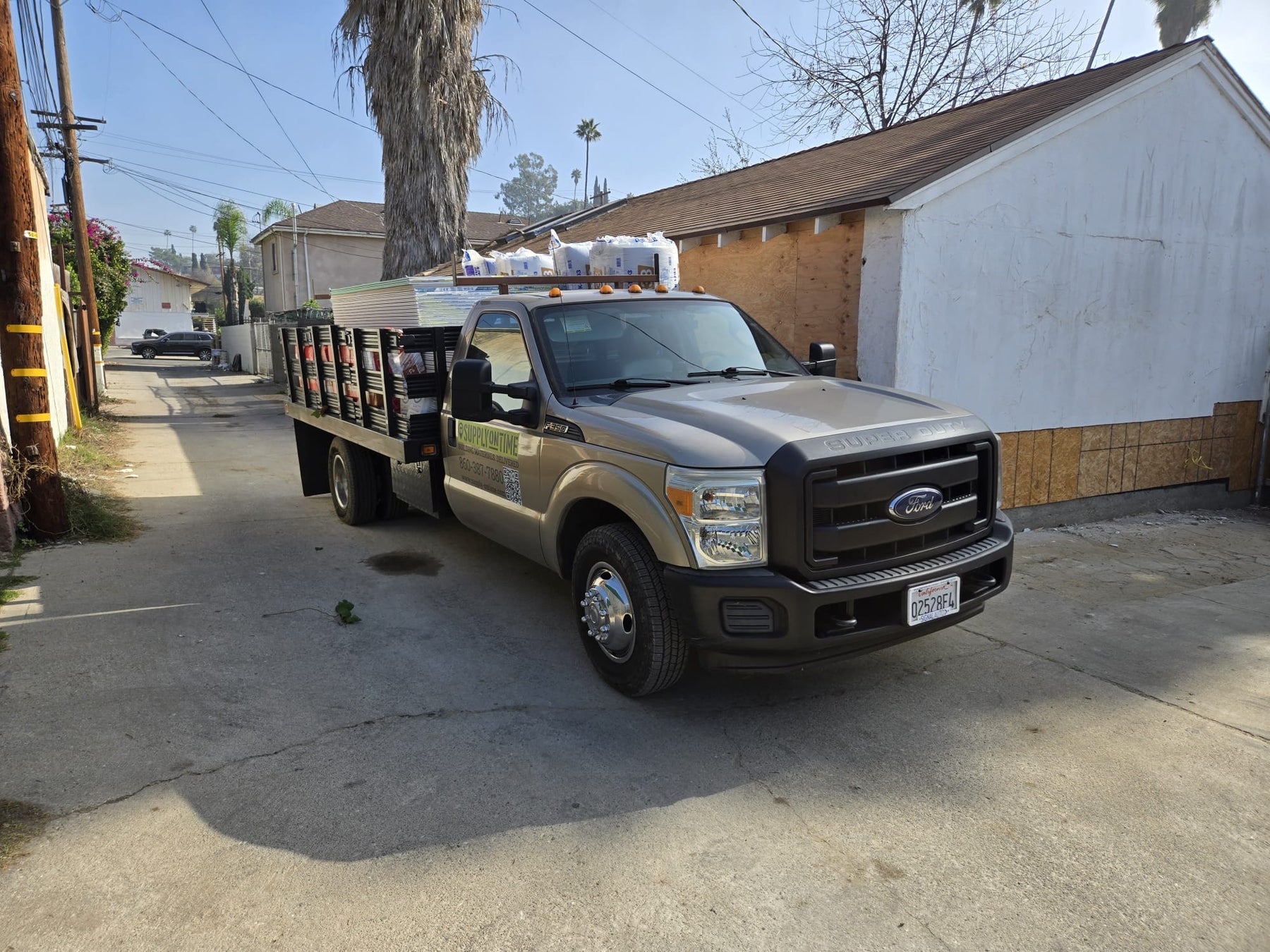 Delivery building materieals