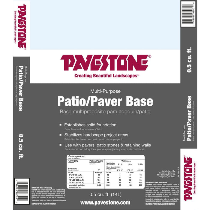 Paver base compacted under a paver patio installation