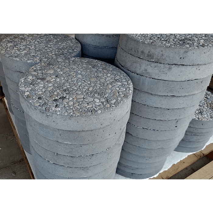 French Aggregate 12x2 French Grey Aggregate Stepping Stone | LA Delivery