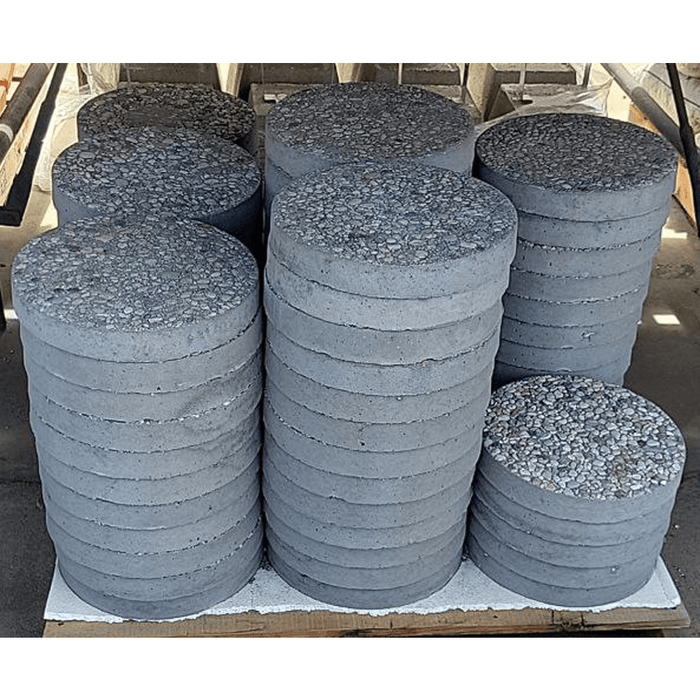 French Aggregate Stepping Stone 12 in. x 2 in. French Grey Concrete Aggregate Paver