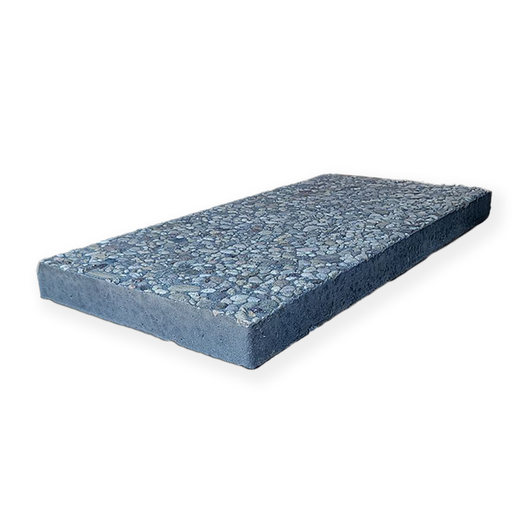 Paver Step Stone 12 in. x 24 in. x 2 in. Rectangle Aggregate French Grey Concrete