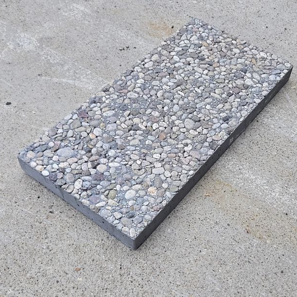 Stepping Stone 12 in. x 24 in. x 2 in. French Grey Concrete Aggregate Paver