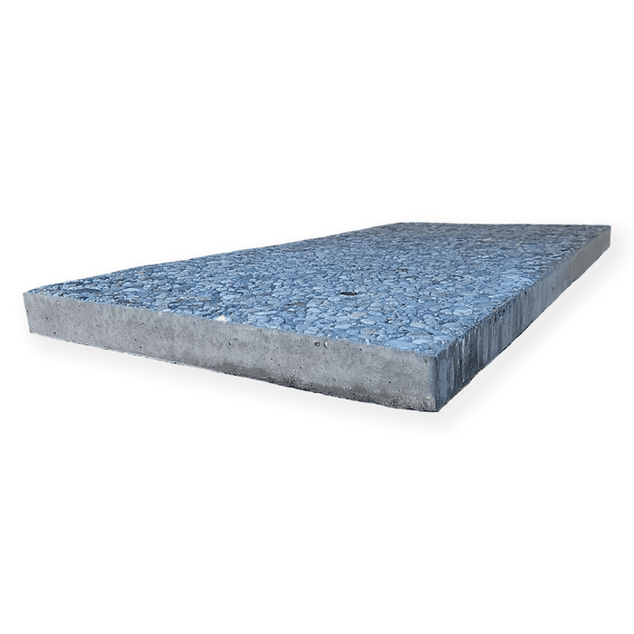 French Aggregate Stepping Stone 18 in. x 36 in. x 2 in. French Grey Concrete Aggregate Paver