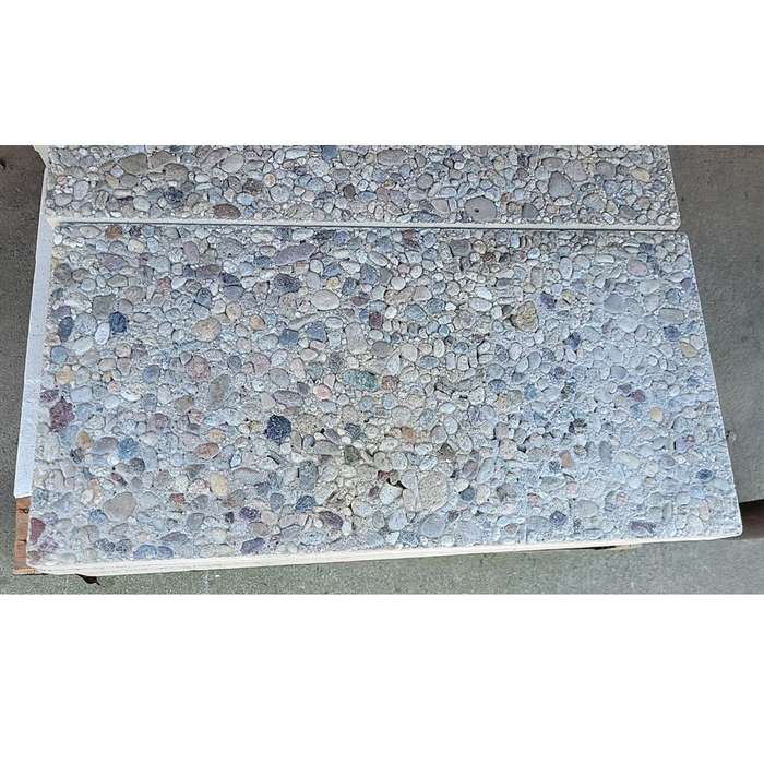 Paver Step Stone 12 in. x 24 in. x 2 in. Rectangle Aggregate Granada White Concrete Tetxure
