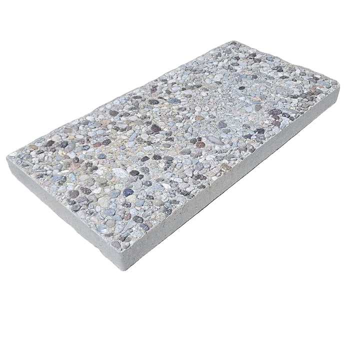 Stepping Stone 12 in. x 24 in. x 2 in. Granada White Concrete Aggregate Paver 3