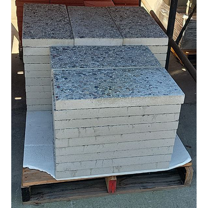 Paver Step Stone 12 in. x 24 in. x 2 in. Granada White Concrete Aggregate