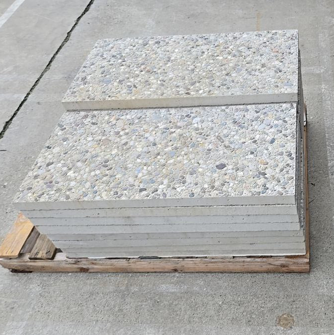 Stepping Stone 18 in. x 36 in. x 2 in. Granada White Concrete Aggregate Paver 1
