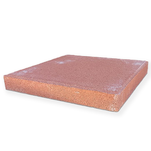 Paver Step Stone 12 in. x 12 in. x 2 in. Square Red Concrete