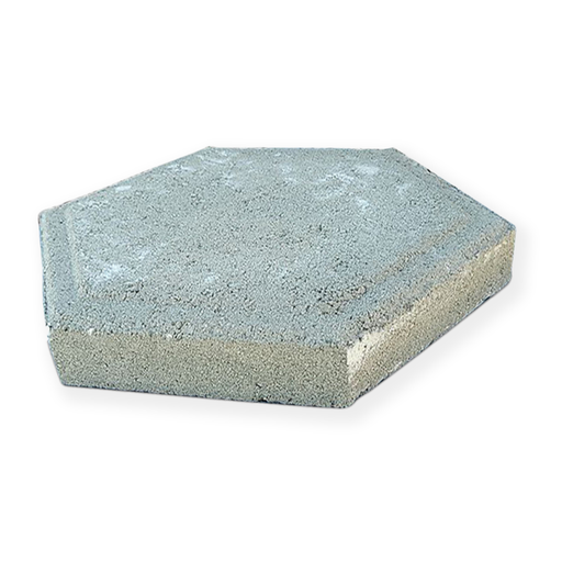 Paver Step Stone 12 in. x 2 in. Hexagon Natural Concrete