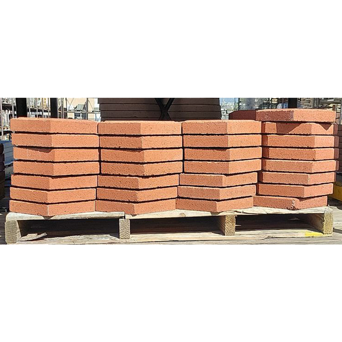 Paver Step Stone 12 in. x 2 in. Red Concrete