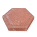 Paver Step Stone 12 in. x 2 in. Hexagon Red Concrete