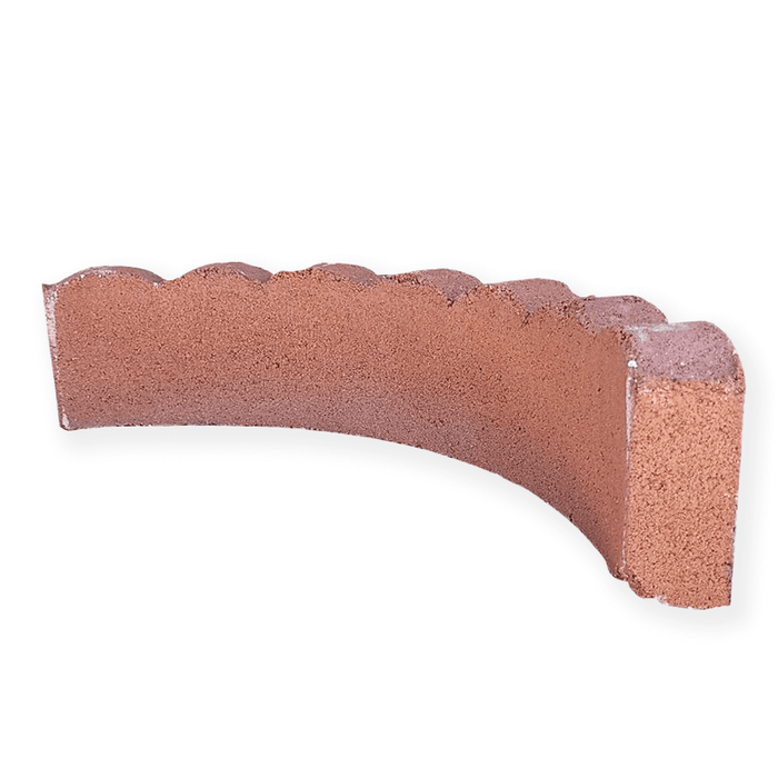 Red Rope Edgers Paver Edger 24 in. x 5-1/4 in. Tree Ring Red Concrete (3-Pack)