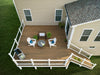 Composite Decking 1 in. x 6 in. x 12 ft. Toasted Sand Grooved Edge Enhance Naturals Board 4
