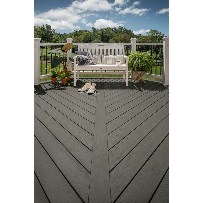 Composite Decking 1 in. x 6 in. x 16 ft. Clam Shell Grooved Edge Enhance Basics Board 2