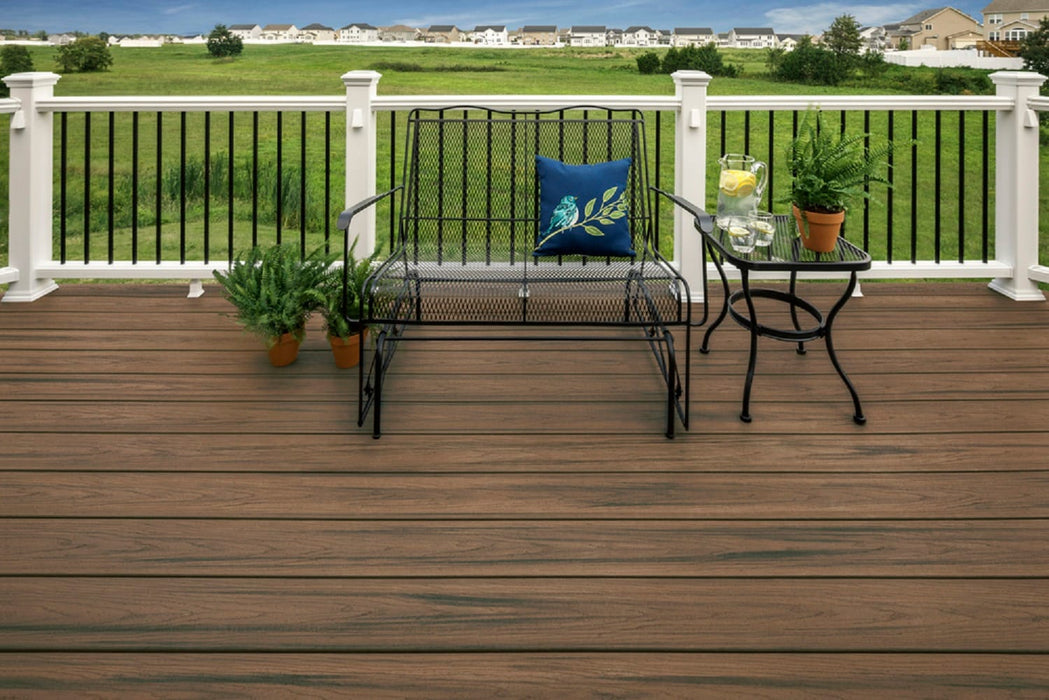 Composite Decking 1 in. x 6 in. x 16 ft. Toasted Sand Grooved Edge Enhance Naturals Board 2
