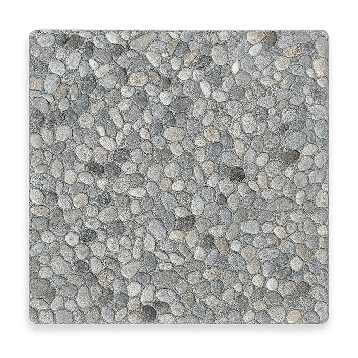 French Aggregate Stepping Stone 12 in. x 12 in. x 2 in. French Grey Concrete Aggregate Paver