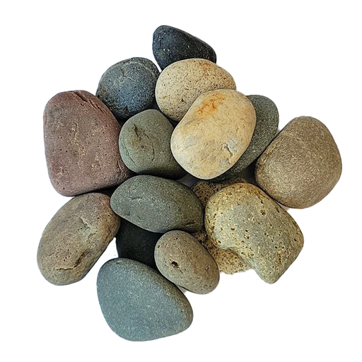 Landscape Pebbles 5 in. - 6 in. Mixed Mexican Beach 75 lb closer