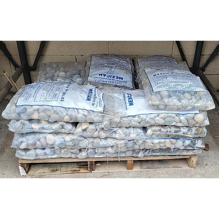 Landscape Pebbles 1 in. - 2 in. Mixed Mexican Beach 75 lb Pallet