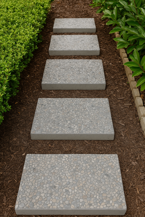 18x24 Grey Concrete Paver – Slip-Resistant Textured Stepping Stone for Patios & Pathways