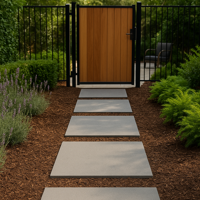 French Grey Veranostone Stepping Stone – Textured 18x24 Concrete Paver