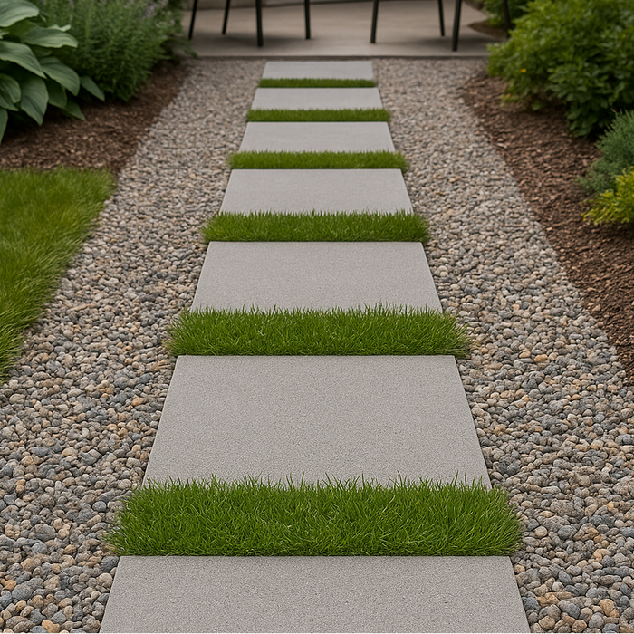 18x24 White Concrete Veranostone Paver – Slip-Resistant Garden Stone