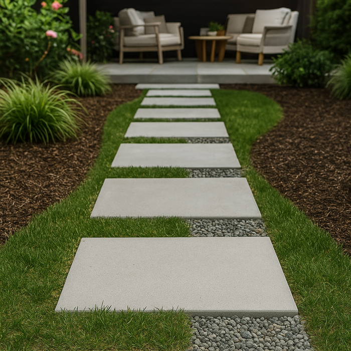 18x36 White Concrete Veranostone Paver – Slip-Resistant Garden Stone