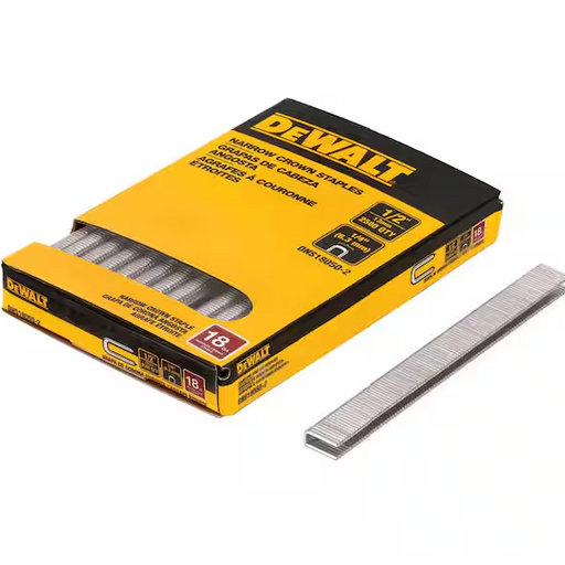 1/4 in. x 1/2 in. x 18-Gauge Crown Staples (2500 Pieces)