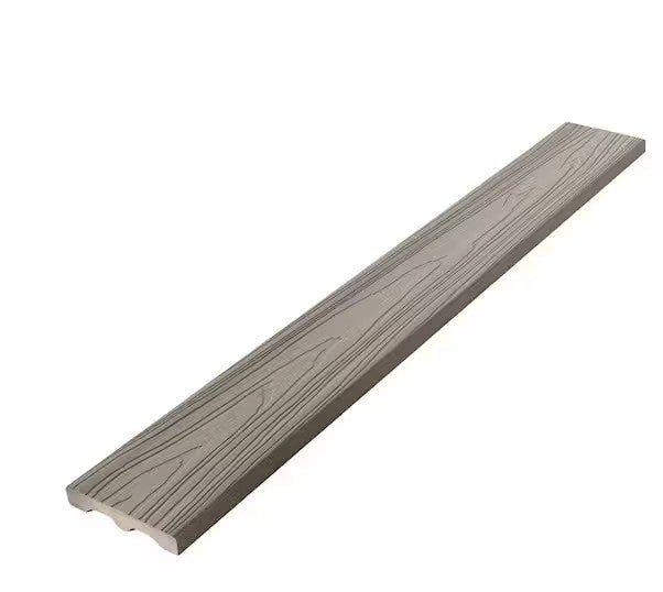 1 in. x 6 in. x 12 ft. Stone Gray Square Edge Capped Composite Deck Board