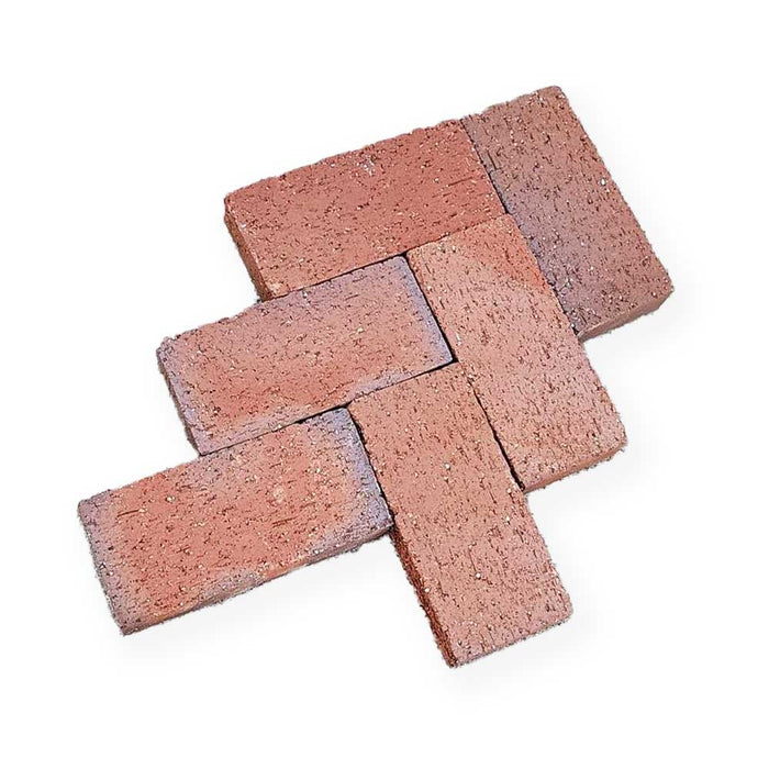 Paver 3-3/4 in. x 8 in. x 1-1/4 in. Common Split Red Flashed Clay 2