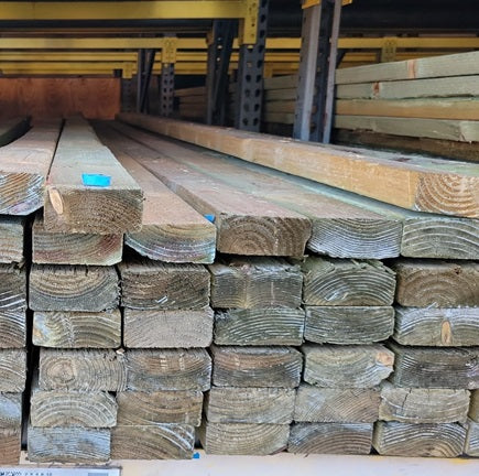 Borate Treated Lumber 2 in. x 4 in. x 8 ft. Green Stain, AG