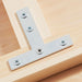 Mending Plate 3 in. x 3 in. T-Plate T-Plate Zinc Plated (2-Pack) 4