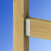 Wood Connector 2 in. x 6 in. Strong-Tie Fence Rail Bracke Galvanized FB 2