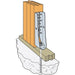 Wood Connector 13-3/16 in. Strong-Tie Predeflected Holdown Galvanized HDU 3