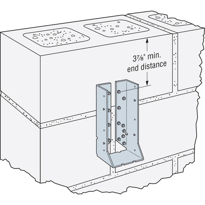 Joist Hanger 4x10 Strong-Tie Face-Mount Galvanized HUC 5