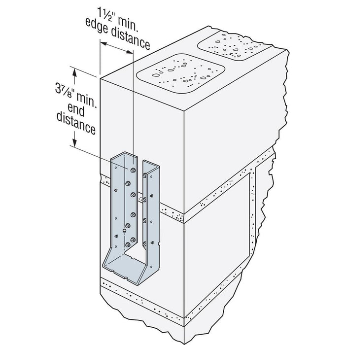Joist Hanger 4x10 Strong-Tie Face-Mount Galvanized HUC 6
