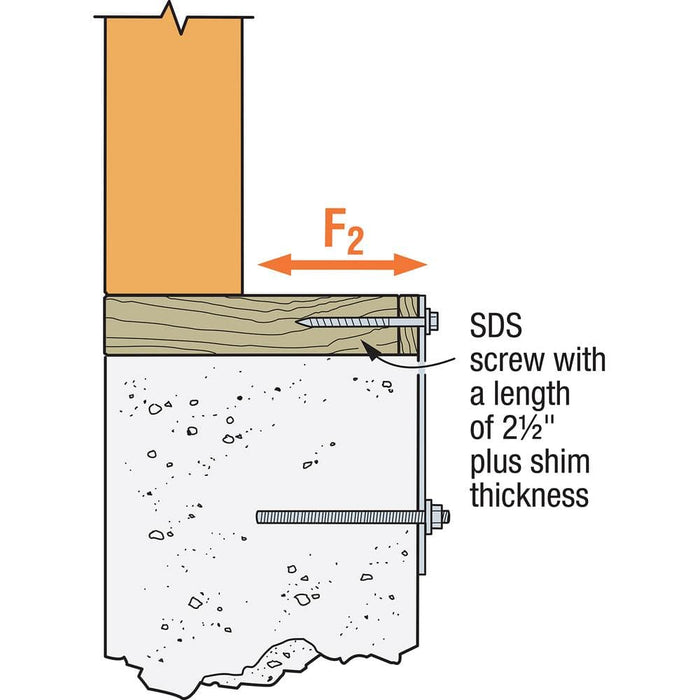 Nail Plate 7 in x 9 in. Strong-Tie Retrofit Foundation Galvanized 4