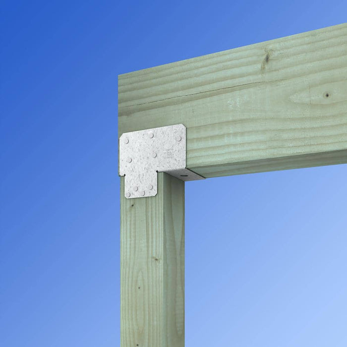 Post Bracket 6 in. Strong-Tie End Post Cap Galvanized EPCZ 3