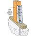 Wood Connector 16-5/8 in. Strong-Tie Predeflected Holdown Galvanized HDU 3