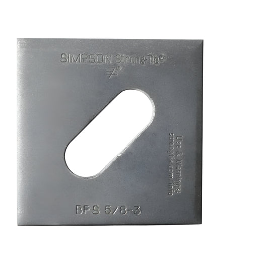 Wood Connector 3 in. x 3 in. Strong-Tie Slotted Bearing Plate BPS 1