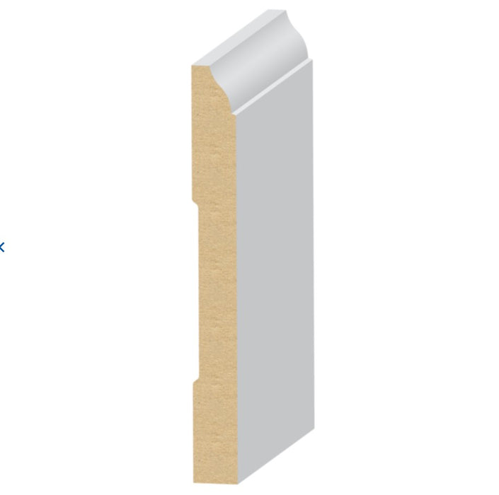 MDF Base Moulding 9/16 in. x 5-1/4 in. Primed 314M-5