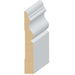 MDF Base Moulding 9/16 in. X 3-7/8 in. x 16 ft. Primed 329M close-up view of design and profile.