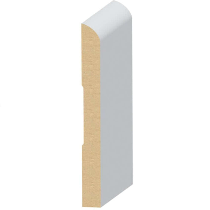 MDF Bullnose 9/16 in. x 5-1/2 in. x 16 ft. Primed 354MUL for interior finishing and trim work.