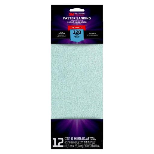 Sandpaper Sheets 120-Grit 11-1/4 in. x 4-3/16 in. (12-Pack) 1