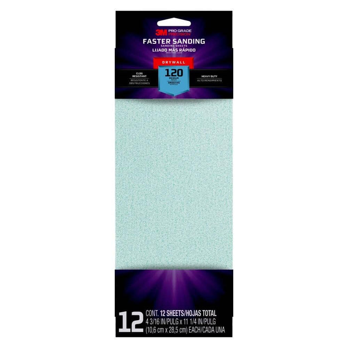 Sandpaper Sheets 120-Grit 11-1/4 in. x 4-3/16 in. (12-Pack) 1