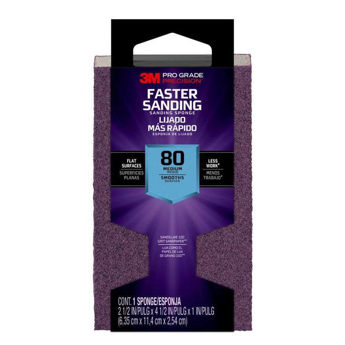 Sanding Sponge 80-Grit 4-1/2 in. x 2-1/2 in. x 1 in. 3