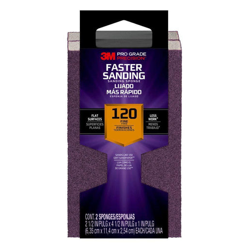 Sanding Sponge 120-Grit 4-1/2 in. x 2-1/2 in. x 1 in. 3