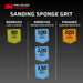 Sanding Sponge 220-Grit 4-1/2 in. x 2-1/2 in. x 1 in. 5