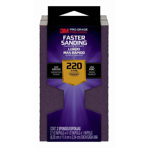 Sanding Sponge 220-Grit 4-1/2 in. x 2-1/2 in. x 1 in. 4