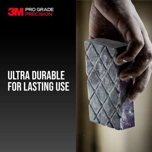 Dust Channeling Sanding Sponge, Coarse Grit, 60, Pro Grade Precision, 4-1/2 in. x 2-1/2 in. x 1 in. (2-Pack)