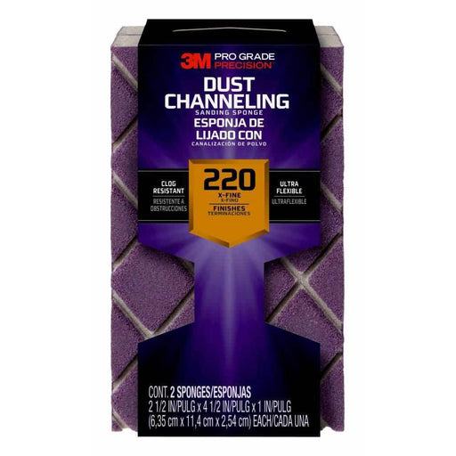 Sanding Sponge 220-Grit 4-1/2 in. x 2-1/2 in. x 1 in. (2-Pack) 4